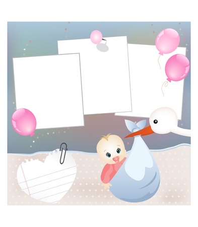 Baby cardのイラスト素材