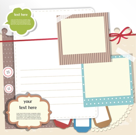 Scrapbook elementsのイラスト素材