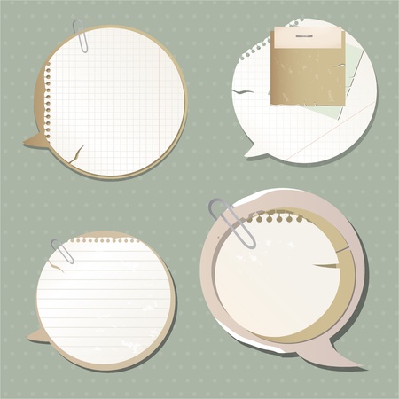 Paper speech bubblesのイラスト素材