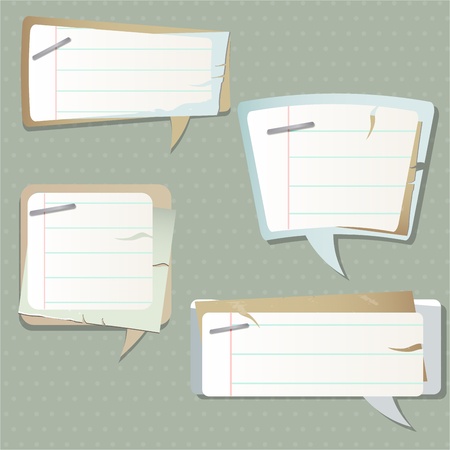 Paper speech bubblesのイラスト素材