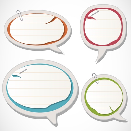 Paper speech bubblesのイラスト素材