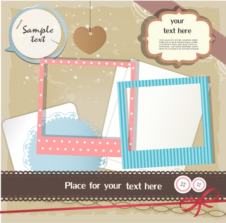 Scrapbook elementsのイラスト素材