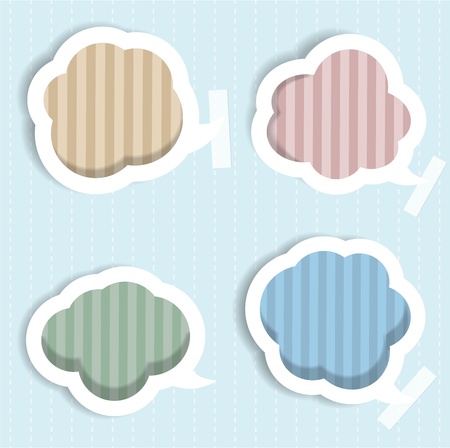 Speech bubbles   scrapbook elementsのイラスト素材