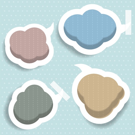 Speech bubbles   scrapbook elementsのイラスト素材