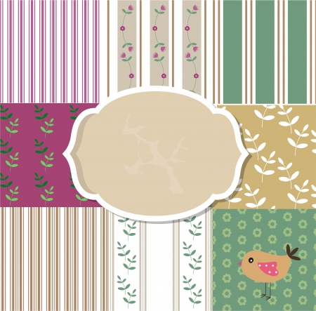 Scrapbook templateのイラスト素材