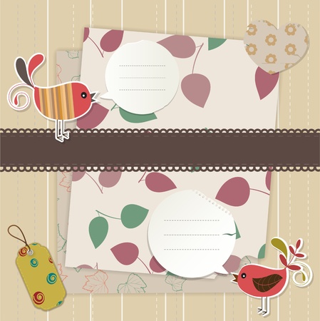 Design elements for scrapbookのイラスト素材