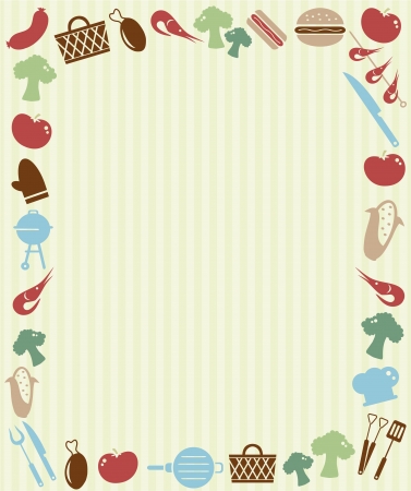 Barbecue picnic invitationのイラスト素材