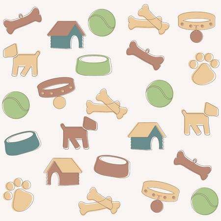 Dog patternのイラスト素材