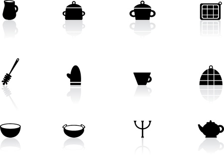 Kitchen symbolsのイラスト素材