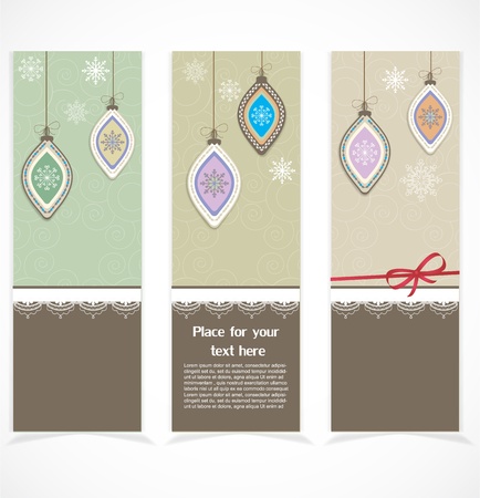 Merry Christmas bannerのイラスト素材