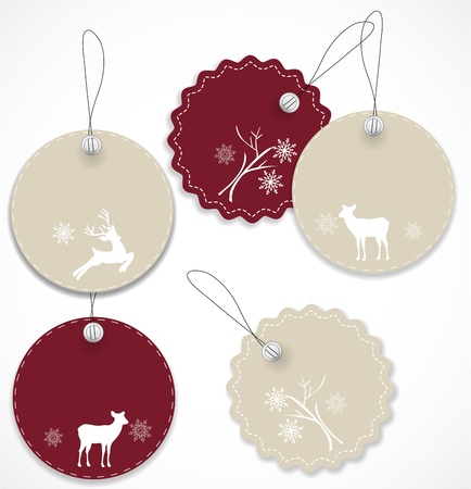 Christmas tagsのイラスト素材