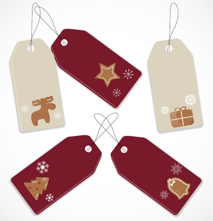 Christmas tagsのイラスト素材