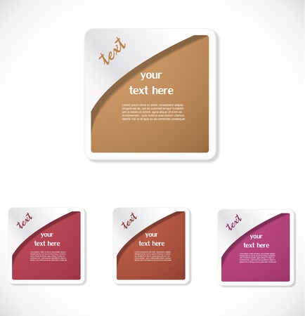 Set of labelsのイラスト素材