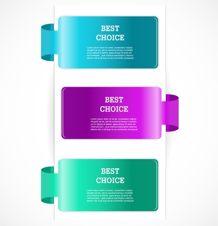 Set of labelsのイラスト素材