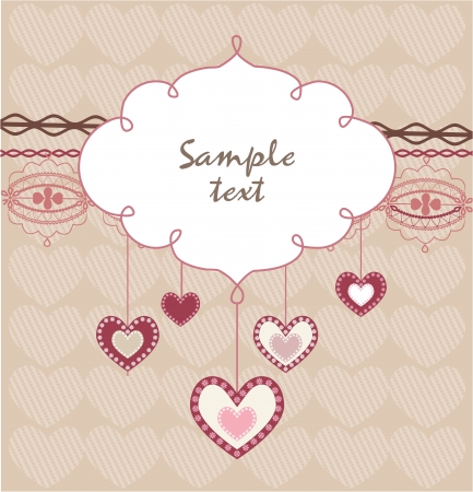 Valentine s Day cardのイラスト素材