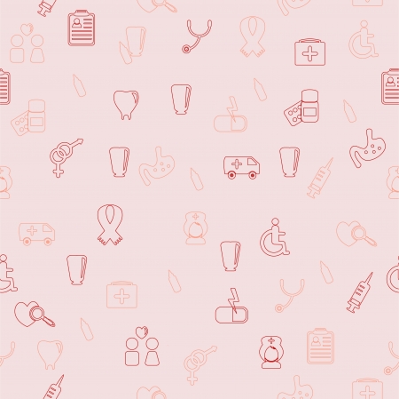 Medical seamless patternのイラスト素材