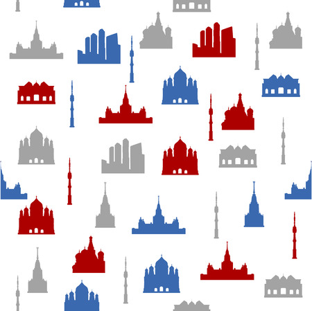 Moscow seamless patternのイラスト素材