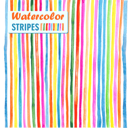 bright colored vertical stripes watercolorのイラスト素材