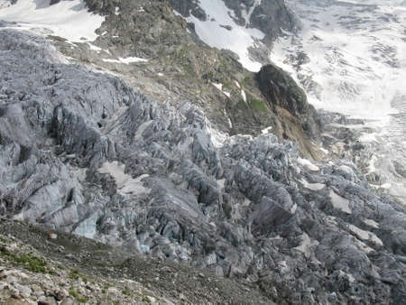 snow covered mountainsの写真素材