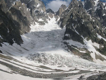 snow covered mountainsの写真素材