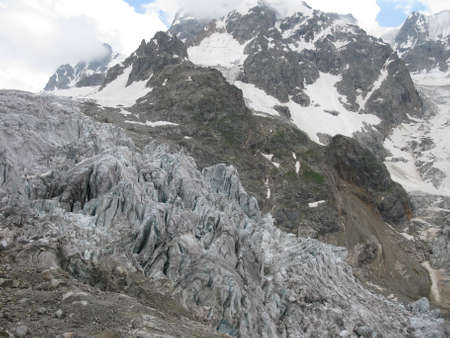 snow covered mountainsの写真素材