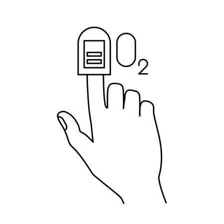 line icon, lack of oxygen, pneumonia, schematic lungsのイラスト素材