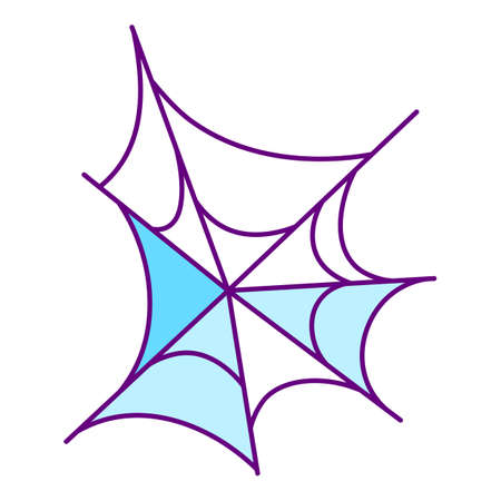 free-form spider web, vector color icon, for web design, templates and moreのイラスト素材