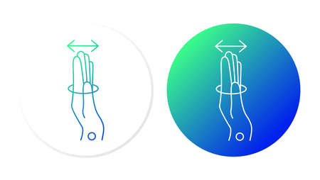 Carpal tunnel syndrome, stretching the elastic with your fingers, for web design, templates and moreのイラスト素材