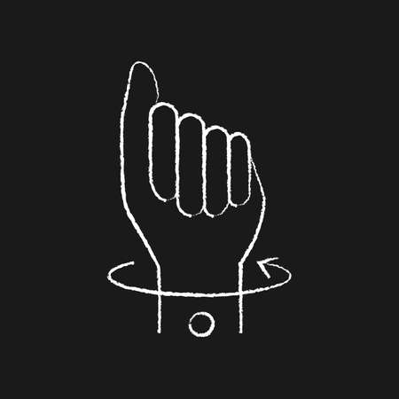 Carpal tunnel syndrome, rotation of the hand in the wrist, for web design, templates and moreのイラスト素材
