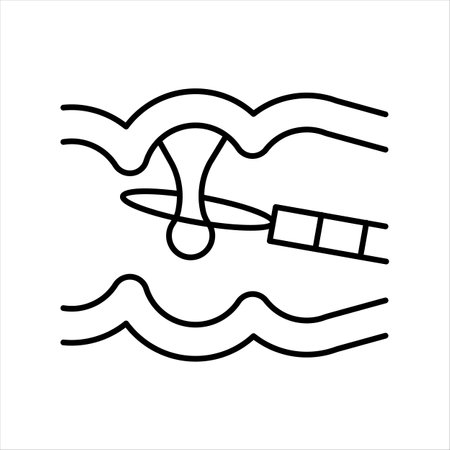remove polyps, line icon for web design, templates and moreのイラスト素材