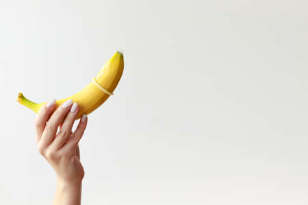 banana in a condom protection. AIDS