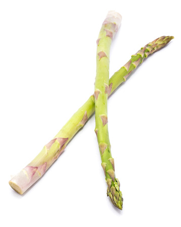 Two raw asparagus isolated on white background
の写真素材