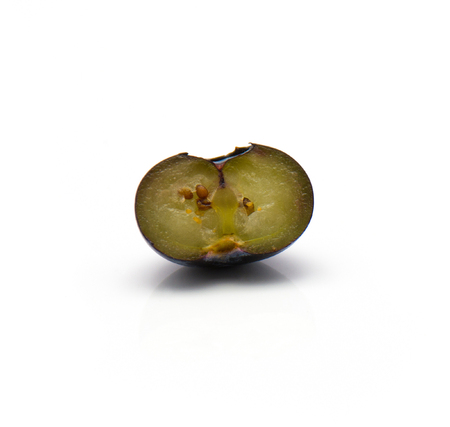 One half of bog blueberry isolated on white background
の写真素材