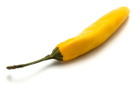 One yellow Chilli isolated on white background
の写真素材