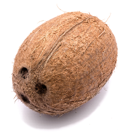 One whole raw coconut isolated on white background
の写真素材