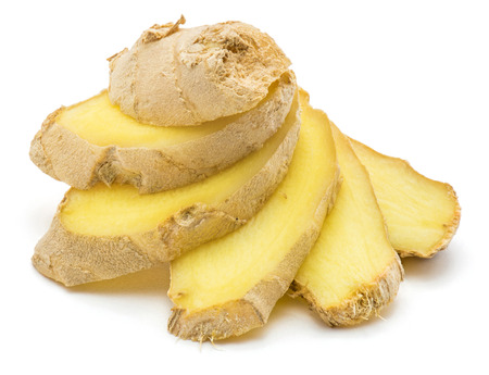 Sliced ginger isolated on white background
の写真素材