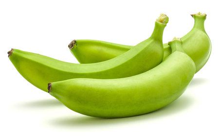 Three whole plantain isolated on white background
の写真素材