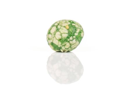 One whole green rice japan assortment isolated on white backgroundの写真素材