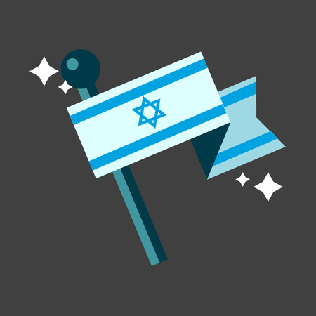 flag of Israel. National symbol. Vector illustrationのイラスト素材