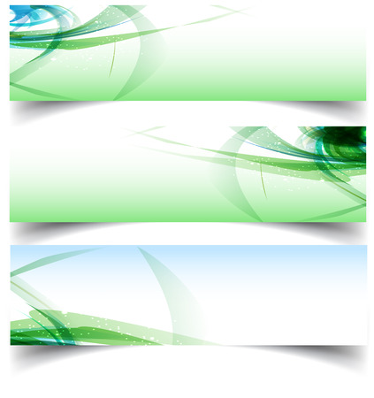 Three different abstract background for your design bannerのイラスト素材
