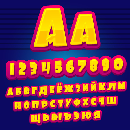 Cartoon alphabet designのイラスト素材