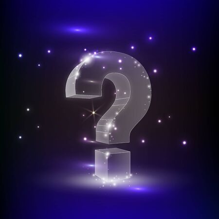 handwritten Question Mark Symbol. Vector Illustration. Ask, help and problem symbol, illustration or backgroundのイラスト素材