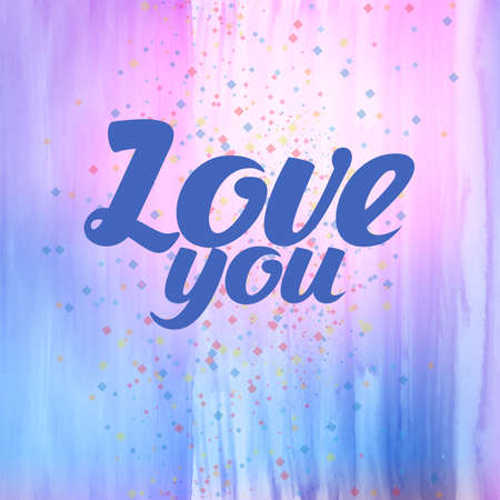 Pattern with heart. Creative vector texture for the Valentines Day Text Love youのイラスト素材