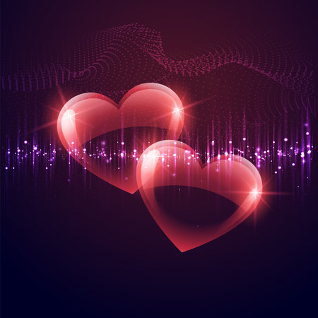 Soap bubble heart. Vector illustration of soap bubble made in the form of a heart shape. backdrop can be used for web page background, identity style.のイラスト素材
