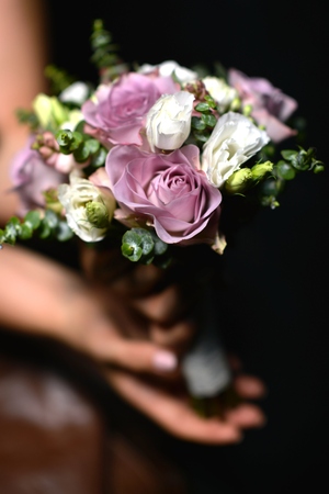 Romantic bouquet of roses.の写真素材
