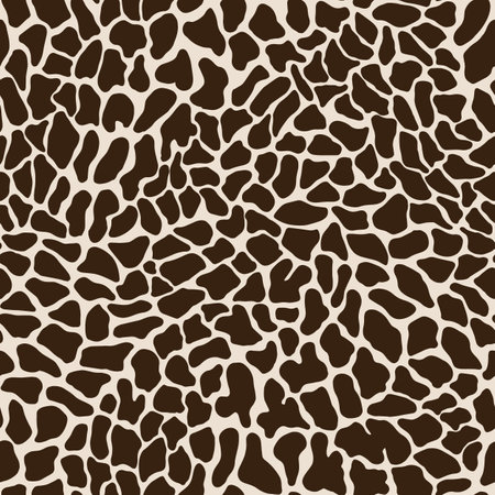 Giraffe vector seamless pattern, detailed repeatのイラスト素材