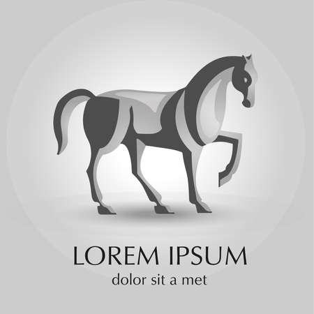 Horse vector flat designのイラスト素材