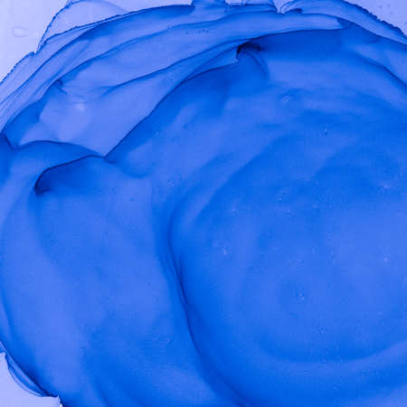 Colored Smoky Flow. Phantom Blue Grunge Ink Splash. Sea Blue Marble Ink Arwork. Navy Blue Vintage Rustic Pattern. Sky Blue Marble Ink Texture. Alcohol Ink Painting.の写真素材