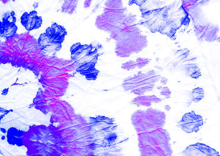 Icy Blue Hippie Style Design. Tie Dye Wash. Fruit Lavender Ink Splash Paint. Baby Blue Psychedelic...