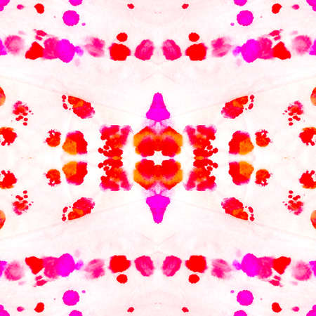 Endless Mustard Pink Brasilian Tiles. Summer Fruit Geometrical Spots Distressed Silk. Aquarelle...
